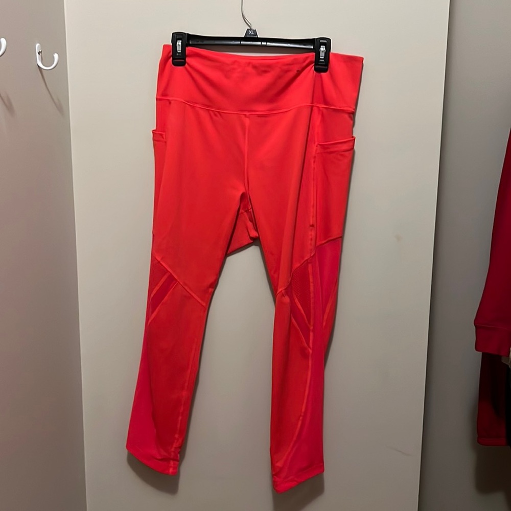 Red Fila Leggings XL